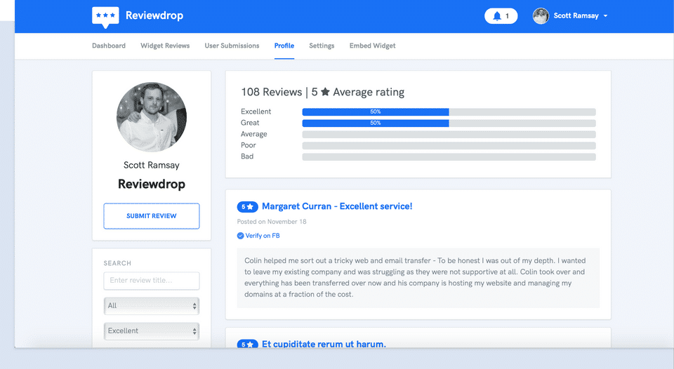 Reviewdrop Screenshot 4