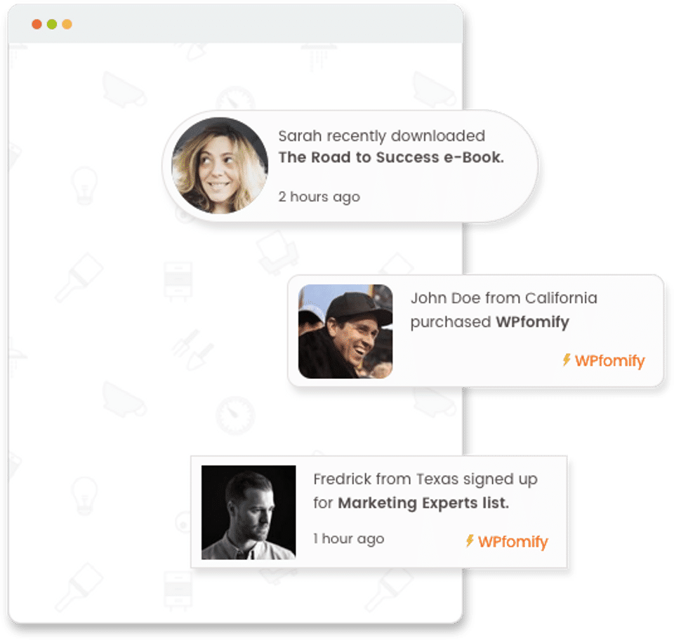 WPfomify Screenshot 1