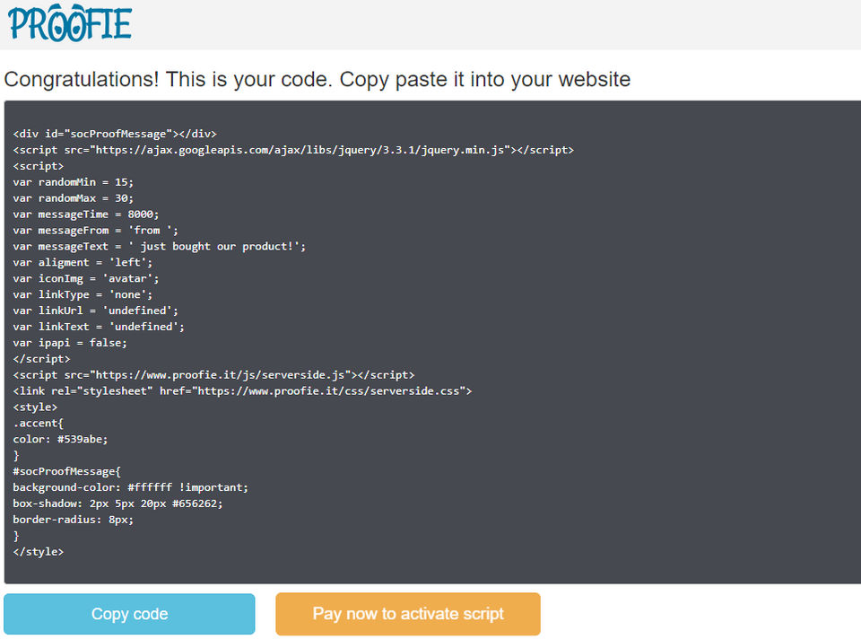 Proofie Screenshot 2