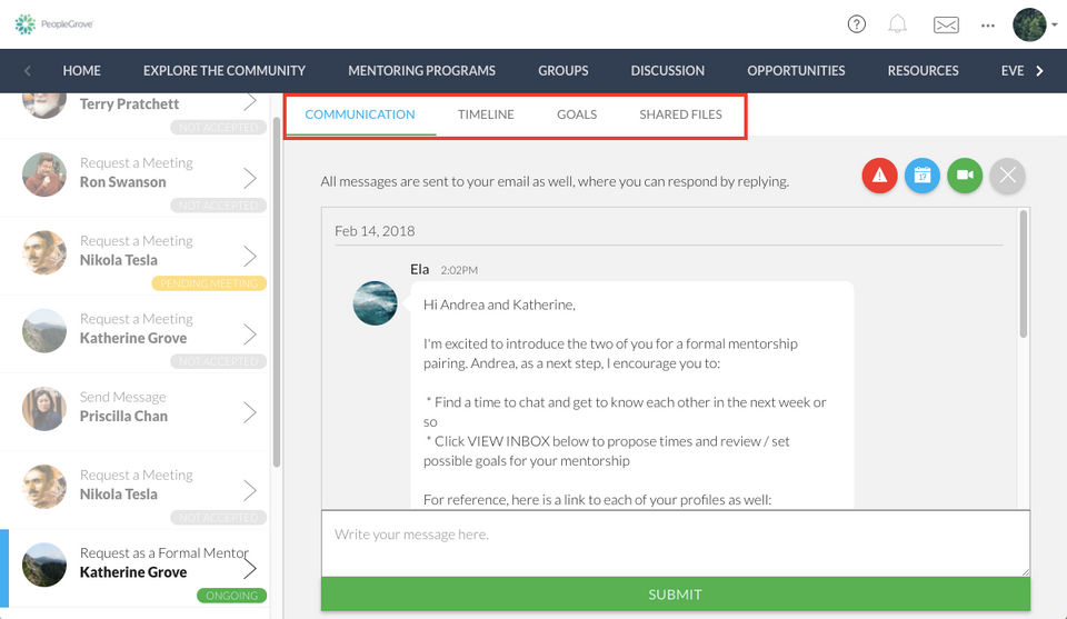 PeopleGrove Screenshot 2