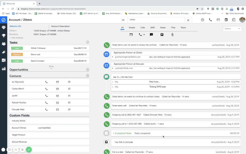 Oncourse CRM Screenshot 1