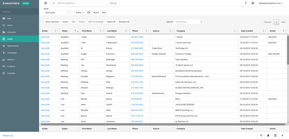 Snapforce CRM Screenshot 2