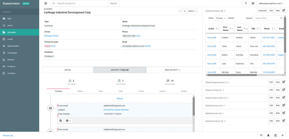 Snapforce CRM Screenshot 3