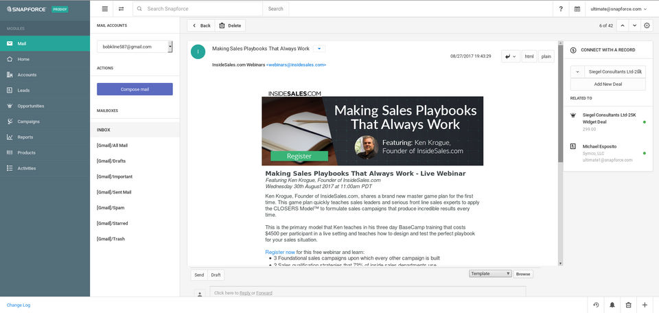 Snapforce CRM Screenshot 4