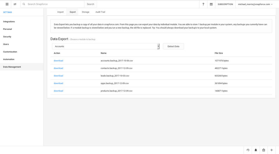 Snapforce CRM Screenshot 9