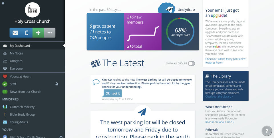 Flocknote Screenshot 1