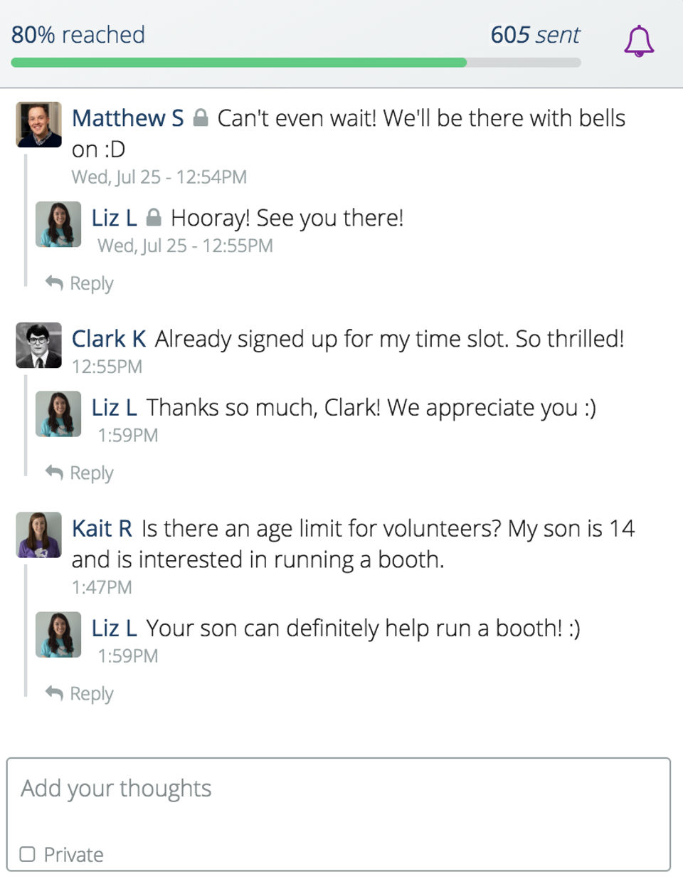 Flocknote Screenshot 2