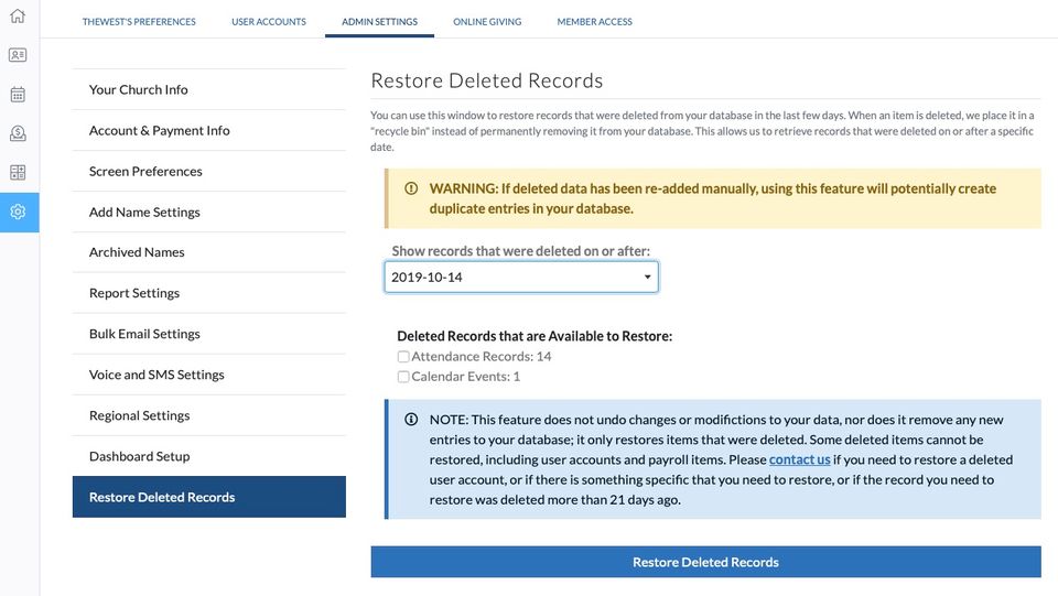 ChurchTrac Screenshot 2