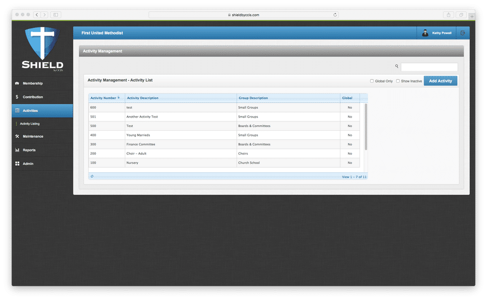 CCIS Church Management Software Screenshot 4