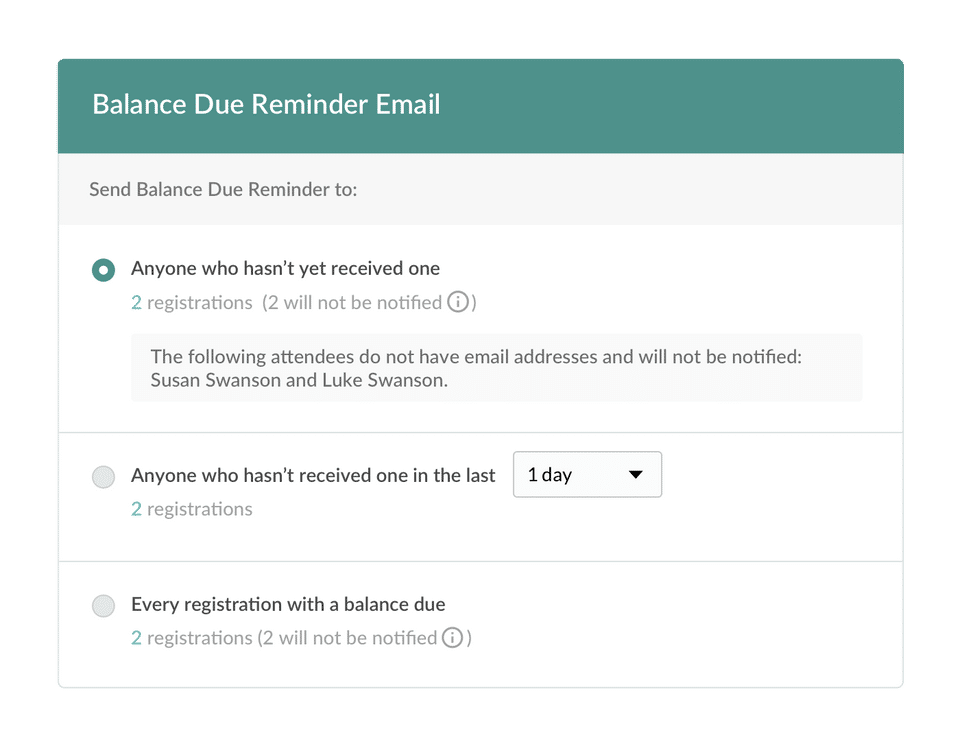 Planning Center Registrations Screenshot 1