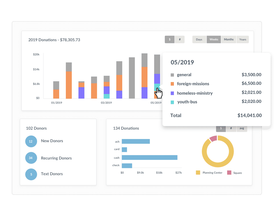 Planning Center Giving Screenshot 1
