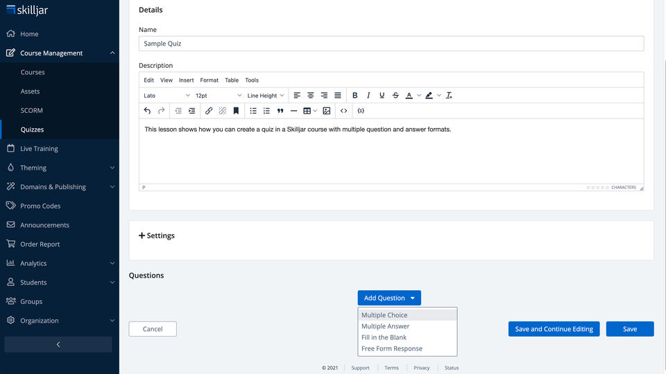 Skilljar Screenshot 1