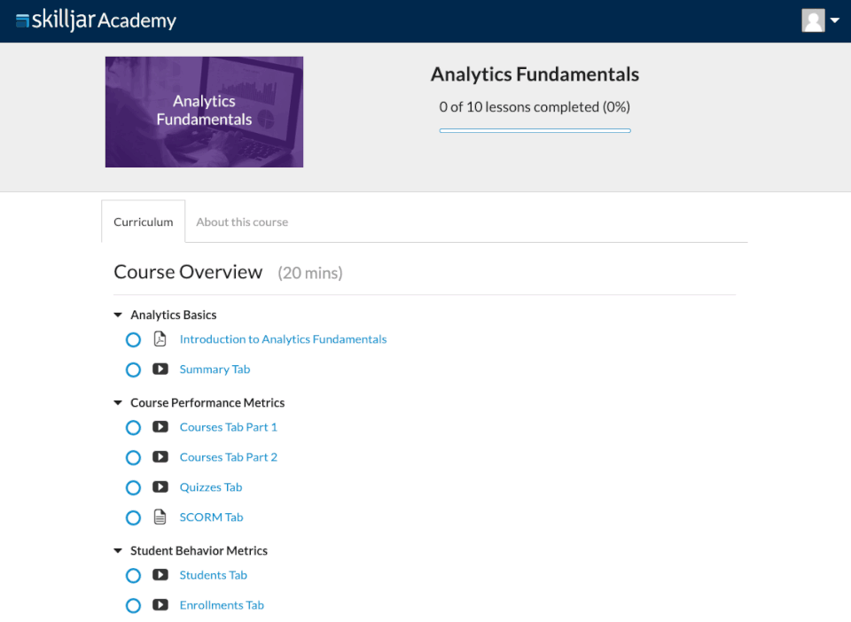 Skilljar Screenshot 9
