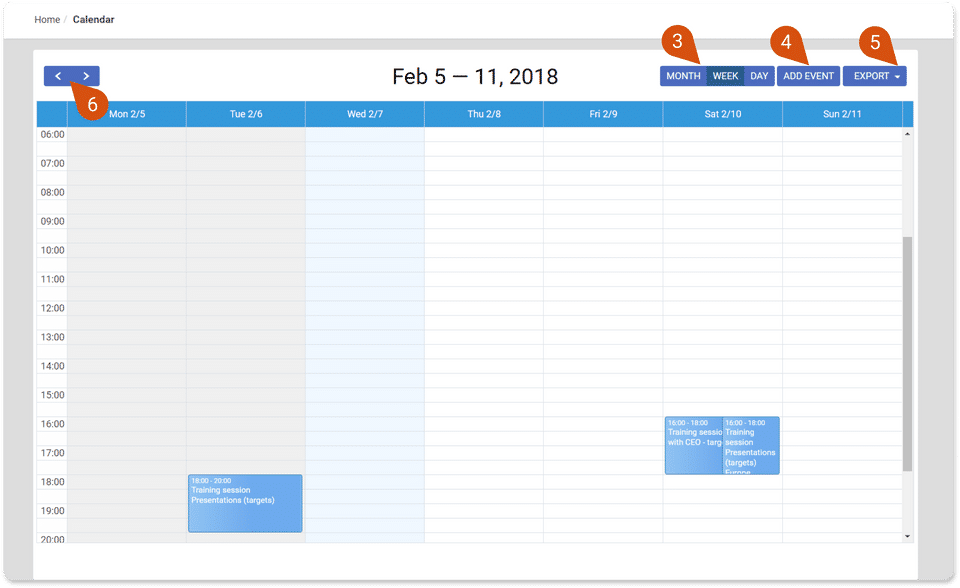 eFront Screenshot 2