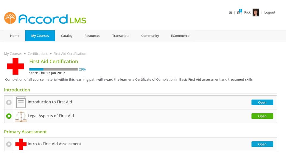 Accord LMS Screenshot 1