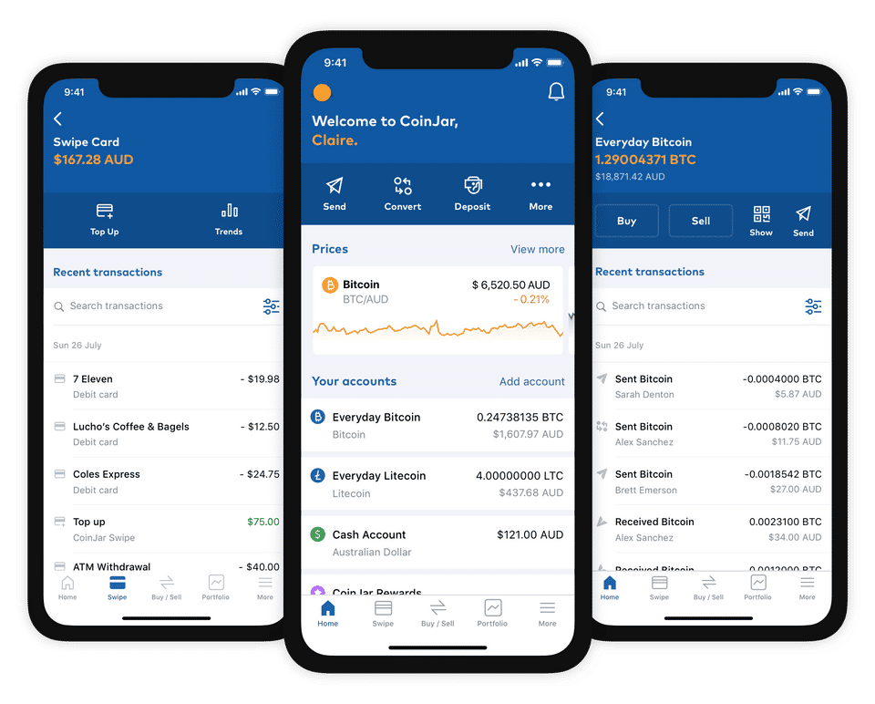 CoinJar Wallet Screenshot 1