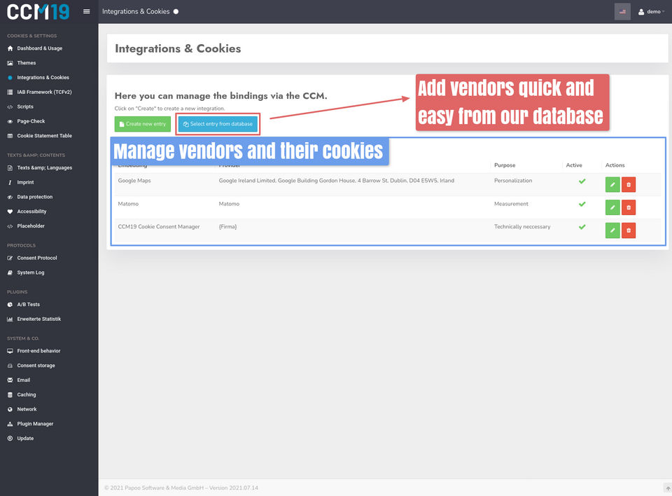 CCM19 Screenshot 2