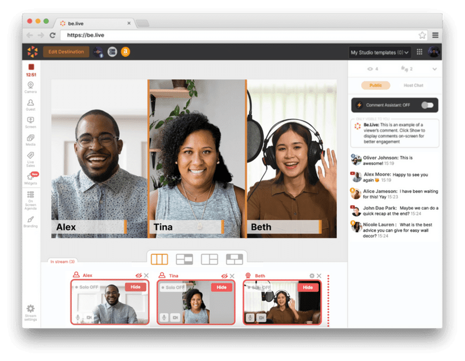 Be.Live Screenshot 1