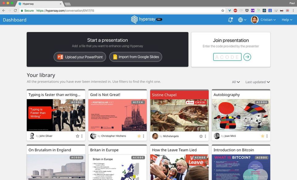 Hypersay Screenshot 2
