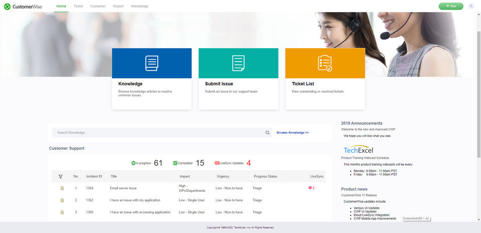TechExcel ServiceWise Screenshot 3