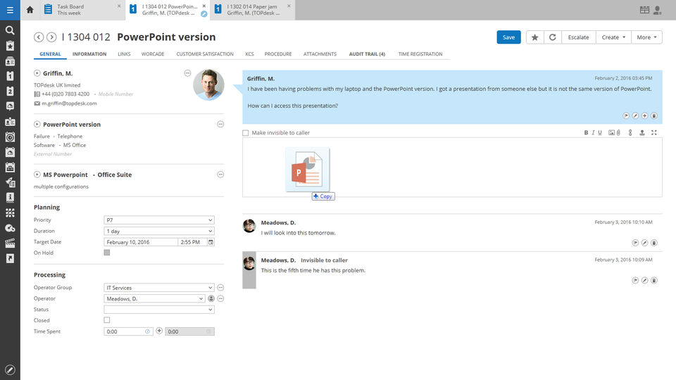 TOPdesk Screenshot 5