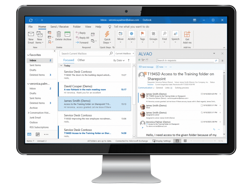 ALVAO Service Desk Screenshot 1
