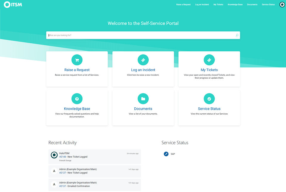 HaloITSM Screenshot 1