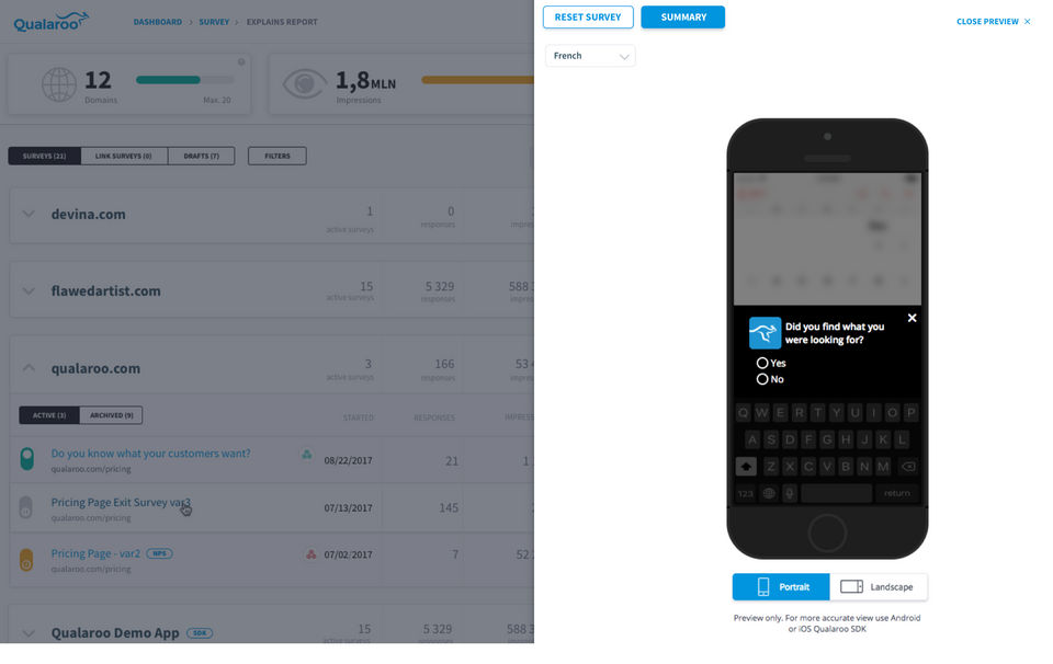 Qualaroo Screenshot 6