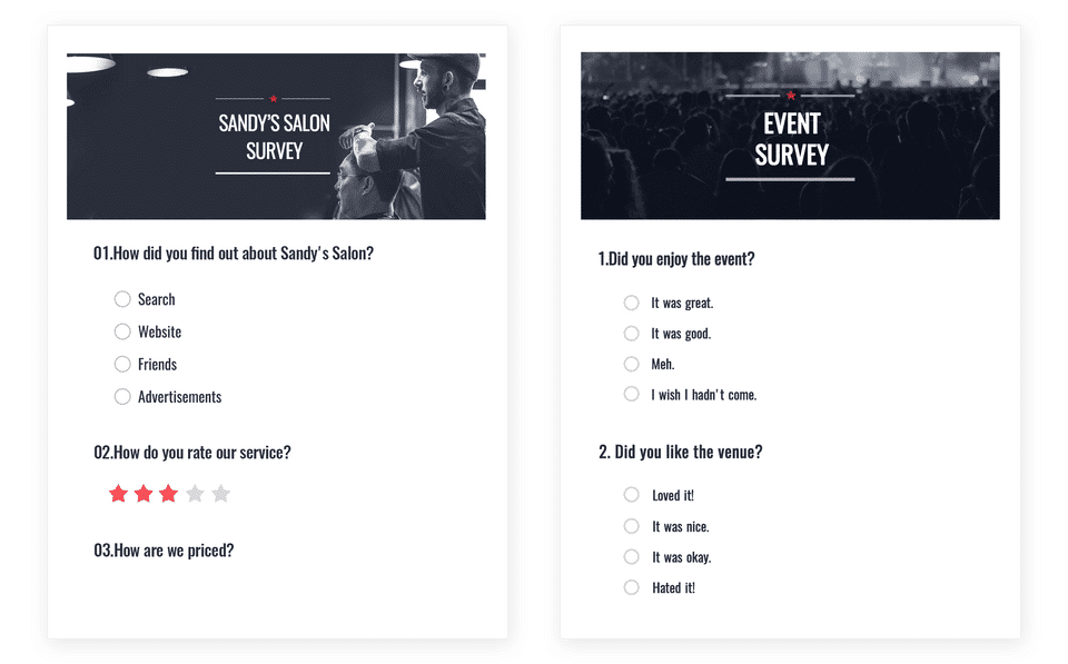 Zoho Survey Screenshot 2