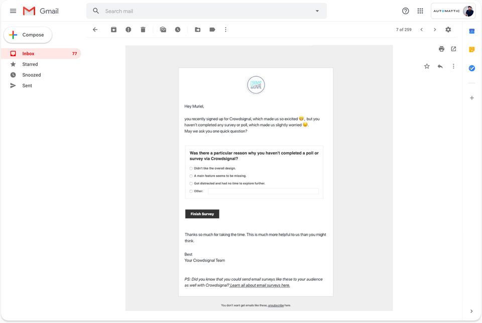 Crowdsignal Screenshot 2