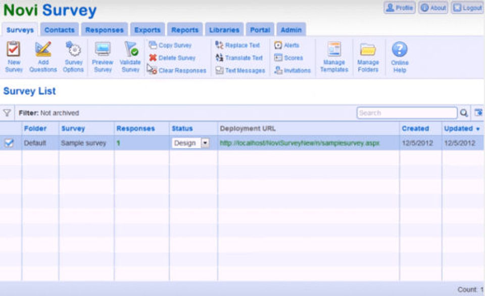 Novi Survey Screenshot 5