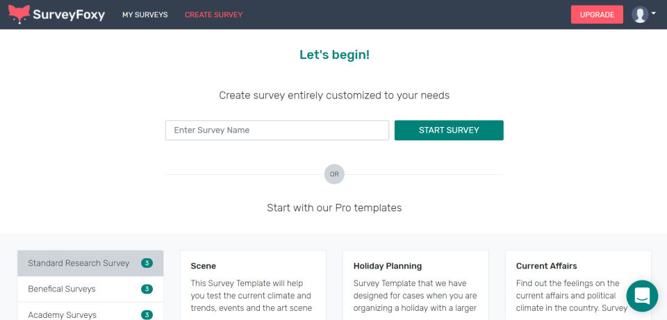 SurveyFoxy Screenshot 1