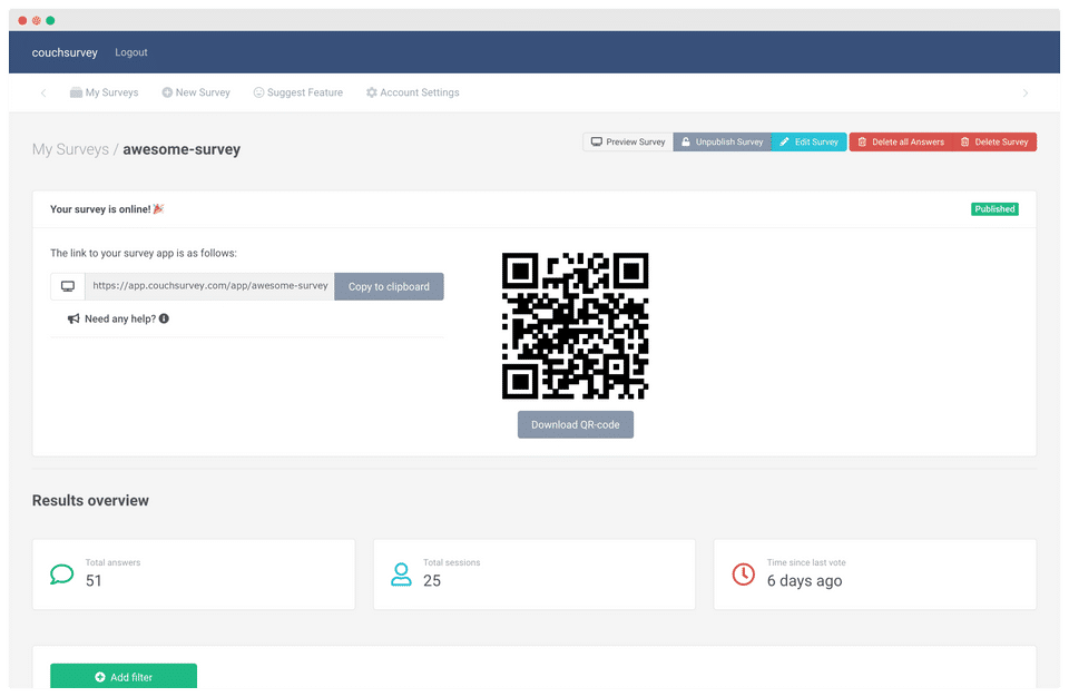Couchsurvey Screenshot 2