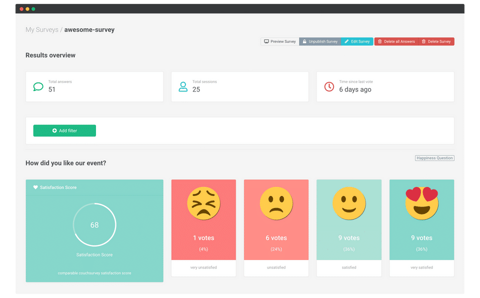 Couchsurvey Screenshot 3