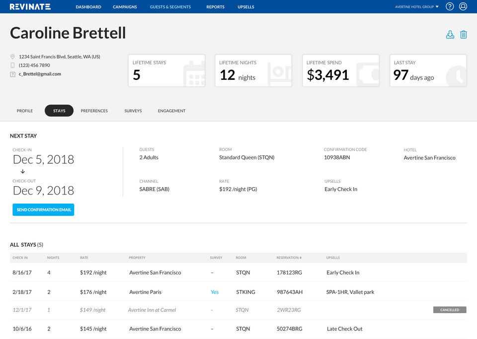 Revinate Reputation Screenshot 2
