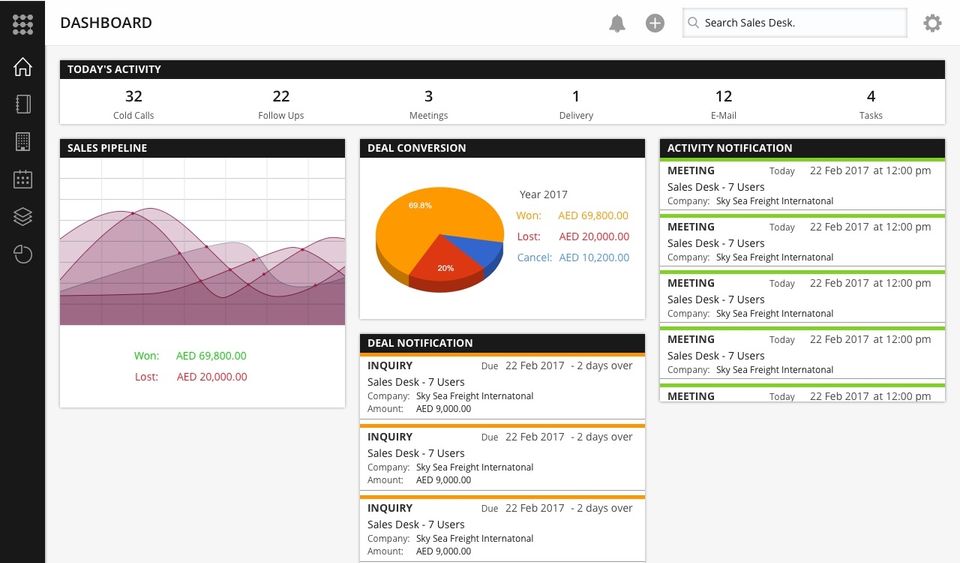 Sales Desk Screenshot 1