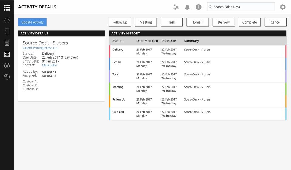 Sales Desk Screenshot 3