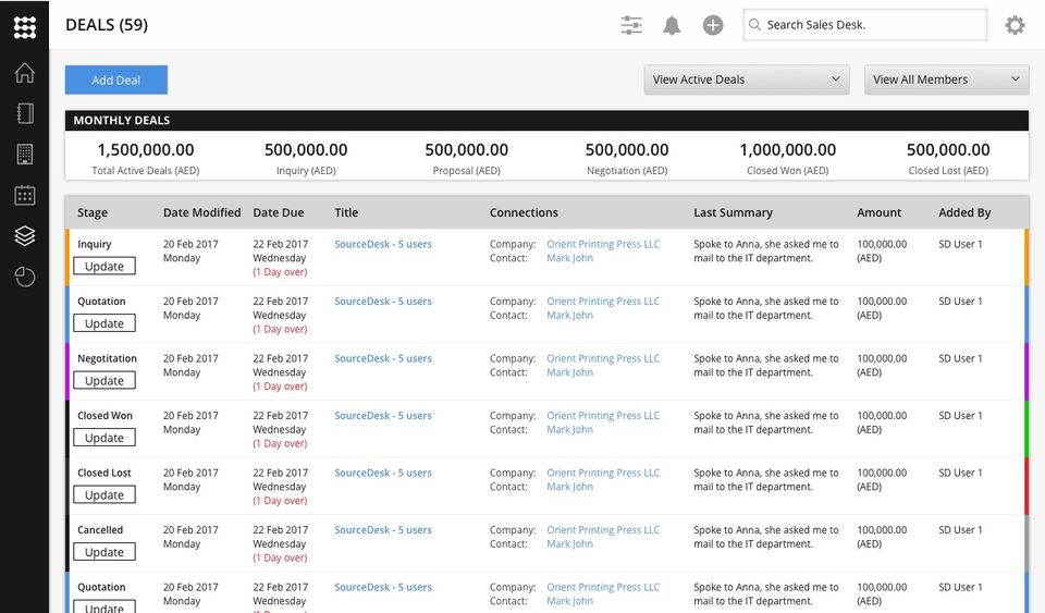 Sales Desk Screenshot 5