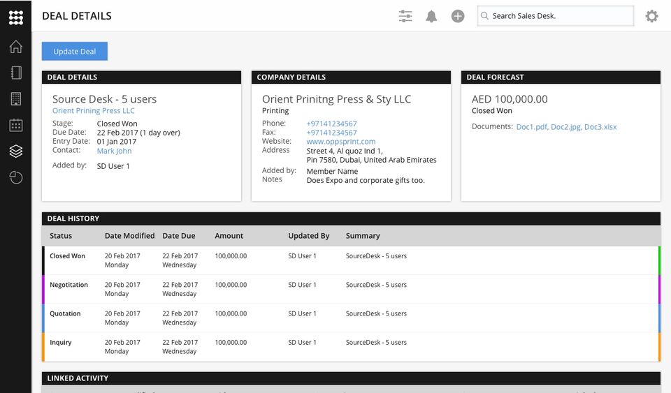 Sales Desk Screenshot 6