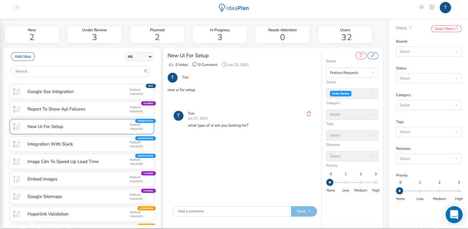 IdeaPlan Screenshot 1