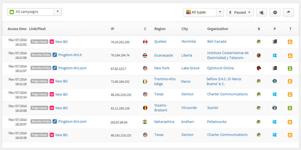 Clickmeter Screenshot 2