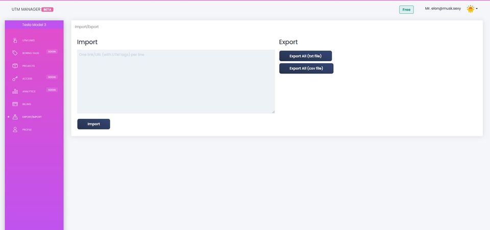 UTM Manager Screenshot 3