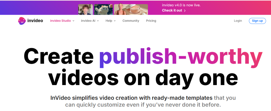InVideo Screenshot 1