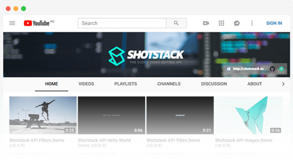 Shotstack Screenshot 1