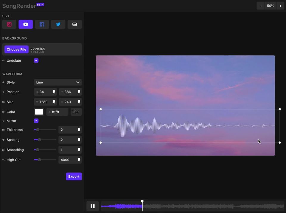 SongRender Screenshot 1