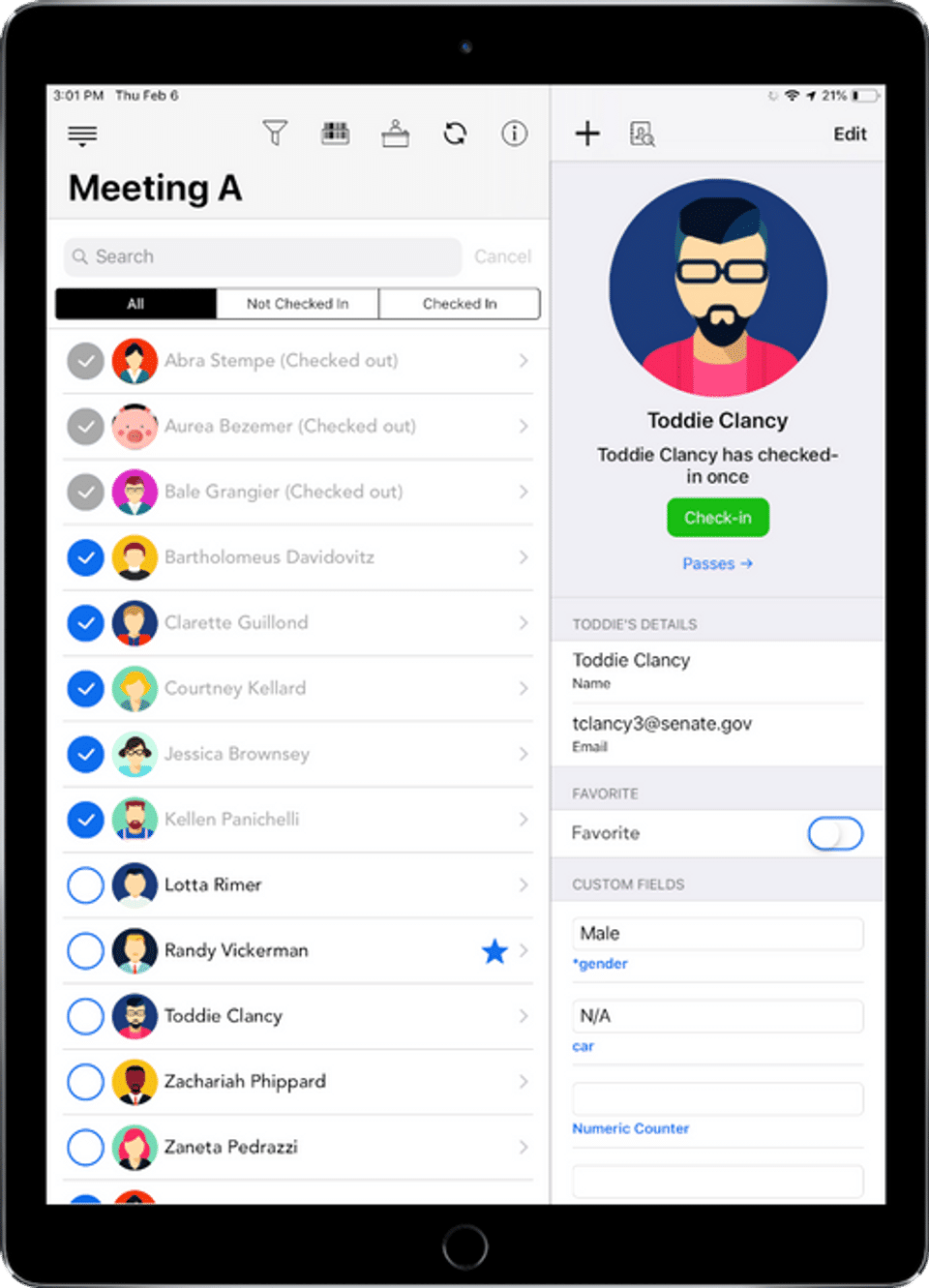 OneTap Check-In Screenshot 2