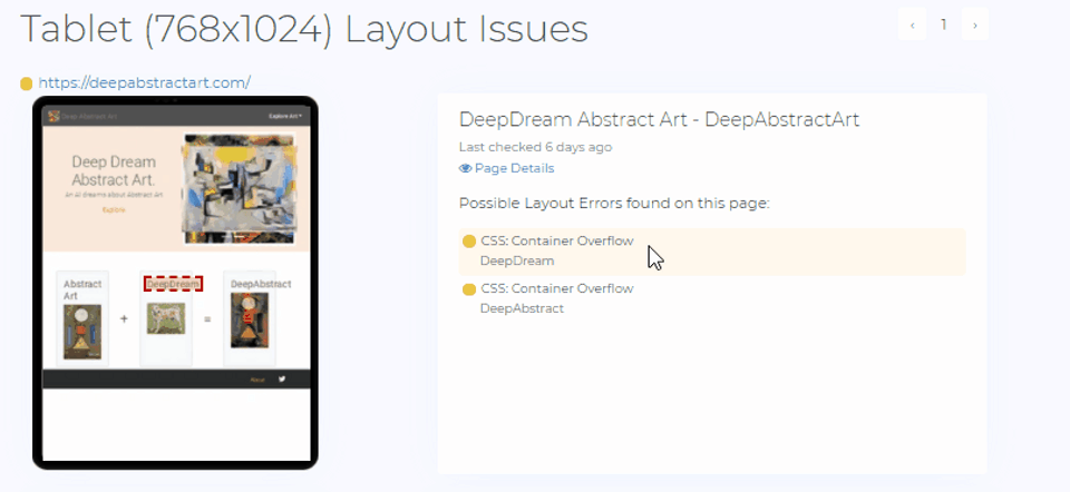PageWatch Screenshot 1