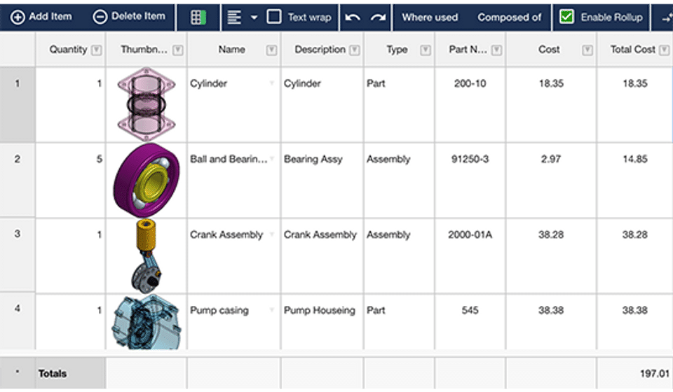 OpenBOM Screenshot 2