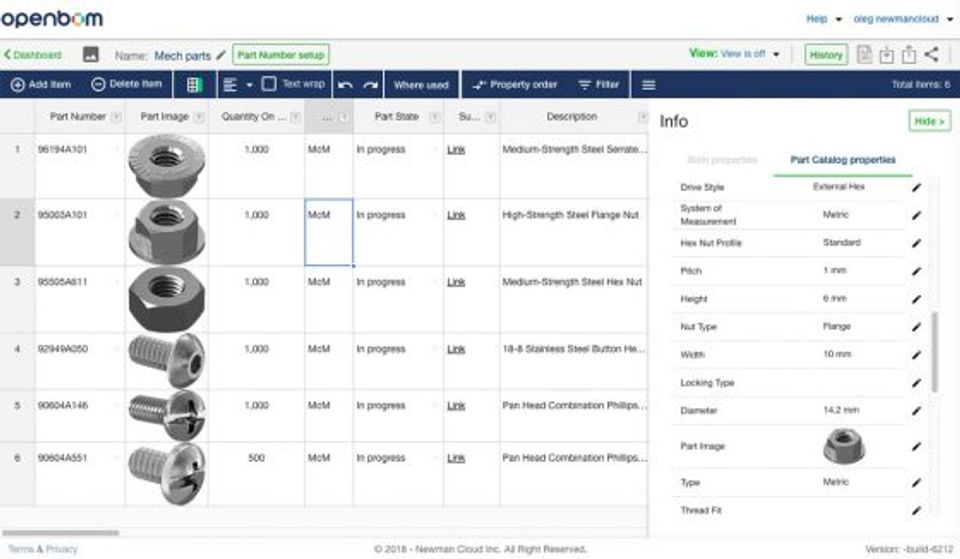 OpenBOM Screenshot 3