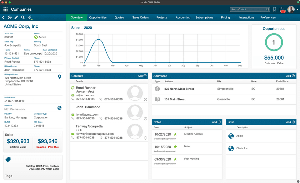 Jarvis CRM Screenshot 1